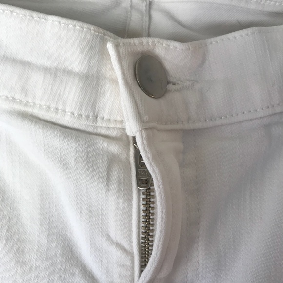 J BRAND Women's Mid-Rise Rail Jeans White - Picture 5 of 7